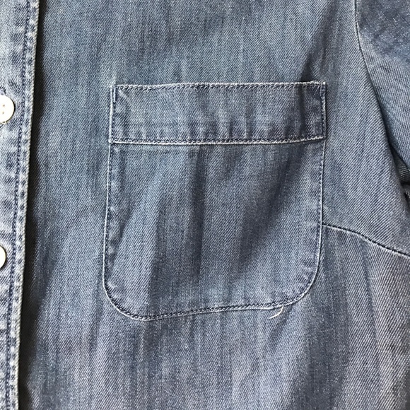 J. Crew chambray Denim short sleeve button up - Picture 7 of 7